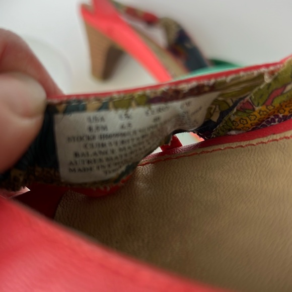 HUSH PUPPIES HP02 Flex Women's Coral Peep Toe Shoes 8.5 - Picture 9 of 11